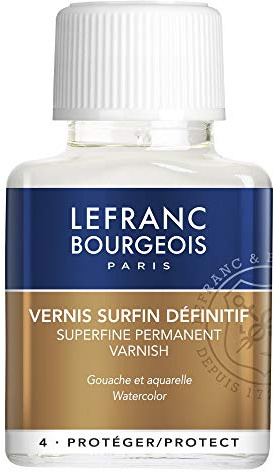 Lefranc Bourgeois Additif - Gouache Vernis Surfin Définitif Flacon 75ml