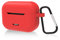Geekria Silicone Case Cover Compatible with TOZO NC2 True Wireless Earbuds, Earphones Skin Cover, Protective Carrying Case with Keychain Hook, Charging Port Accessible (Red)