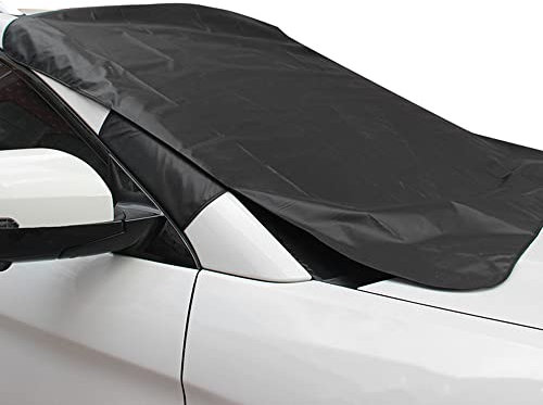 Glamza Car Windscreen Cover GENERISE Reversible All Seasons Car Screen Cover Winter & Summer - Protects Windshield from Frost, Snow, Ice & UV Rays (146x120cm)