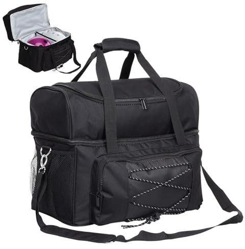 Sac de bowling fourre-tout pour 2 balles, sac de bowling avec sangle rembourrée et support de balle – et sac fourre-tout spacieux avec sangle rembourrée pour un transport facile