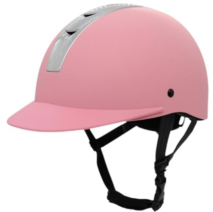 1 Colcolo Equestrian Helmet, Lightweight Adjustable Riding Hat for Children, Breathable Ventilation, Equestrian Sports Cycling, Rose S 49-53cm