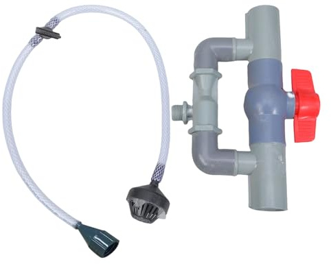 UncleS Fertilizzante per irrigazione filettato Iniettori, dispositivo con tubo dell'acqua da giardino, interruttore di controllo, kit di filtri, fertilizzante per irrigazione a goccia