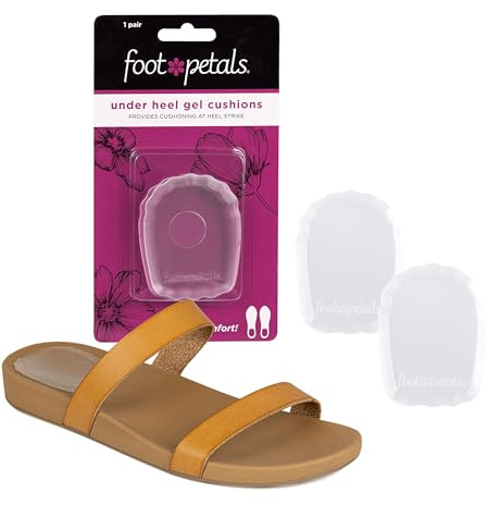 Foot Petals Heel Cups, Prevent Cracked Heels, Stabilize Heels in Women's Closed Back Heels, Pumps, Boots, Wedges, Flats