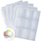 Koogel 540 Pockets Sammelkarten Hüllen, 60 Seiten Einseitige 9-Pockets Leere Sammelalbum, 11 Löcher A4 Kartenhüllen für Ringbüchern, Transparente Sammelmappe für Sport- und Spielkarten