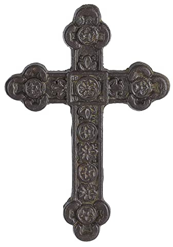 Retrome 8.5 H Cast Iron Wall Cross Home Decor, Green……