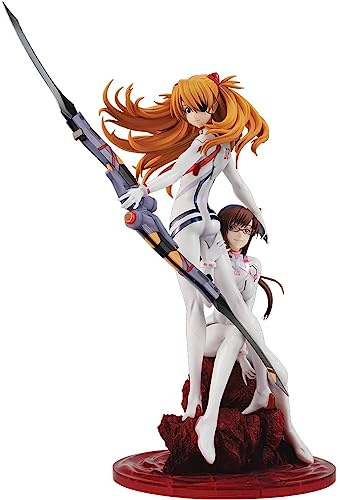 Megahouse Evangelion: 3.0+1.0 Thrice Upon a Time G.E.M. PVC Figurine Shikinami Asuka Langley & Makinami Mari Illustrious 28 cm