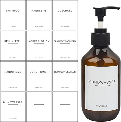 22 Stücke Wasserdichte Flasche Etikette Aufkleber Etikette Seifenspender Aufkleber für Küche Badezimmer