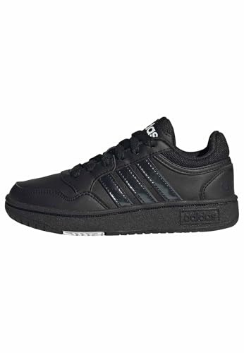 adidas Mixte Enfant Hoops Shoes, Core Black/Core Black/Cloud White, 39 1/3 EU