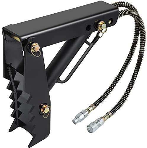 VEVOR Hydraulischer Baggerdaumen, 45,72 mm 1,27 cm Dicke, robuster Holzgreifer, schwarzer Stahl-Anschweiß-Daumenaufsatz mit Hydraulikzylinder, mechanischer hydraulische Bagger-Zange für Bagger/Bagger