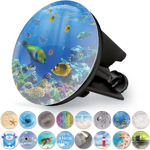 M. ROSENFELD HOME Waschbeckenstöpsel mit Motiv 40mm – Abflussstopfen Waschbecken aus Messing, höhenverstellbarer Excenterstopfen, rostfrei & dicht – Stöpsel für Waschbecken & Abflussstöpsel