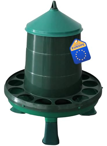 Agrarzone Eco foderdispenser höns med fötter 8 kg fjäderfä automatisk | Återvinning, vaktlar, ankor, gäss, foderslöseri reducerat