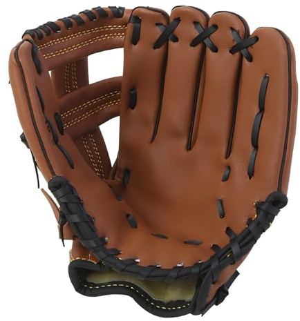 Basebollhandske för barn/ungdomar/vuxna, PU-läder sport softballhandskar vänster hand