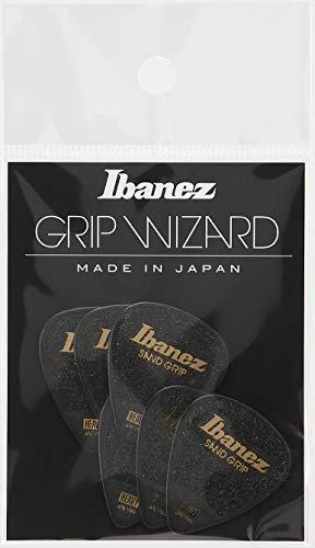IBANEZ GRIP WIZARD (PPA14HSG-BK) - Plettro, 6 pezzi, colore nero