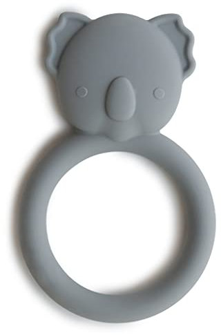 Mushie Beißring für Babys aus BPA-frei Silikon | Fördert Sehsinn & Motorik Baby | Zahnen Nursing Zubehör | Sichere & Hochwertige für Kleinkinder Kinder Jungs & Mädchen | Koala Design