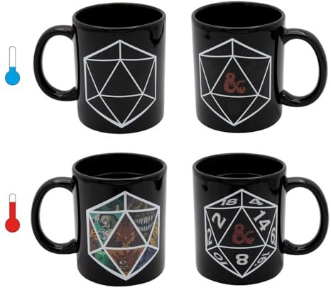 Dungeons & Dragons tazza magica in ceramica 320 ml – in confezione regalo 12 x 9 x 10 cm – col calore appaiono le immagini