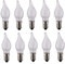 ShuoHui 10x E10 LED Lampe Ersatz Glühbrine Glühlampe bogen Lichterkette Schwibbogen 0.2W 10-55V AC WarmWeiß 20LM