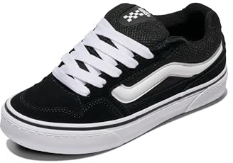 Vans Caldrone - Tenis Bajos para Mujer, Negro y Blanco, 40 EU