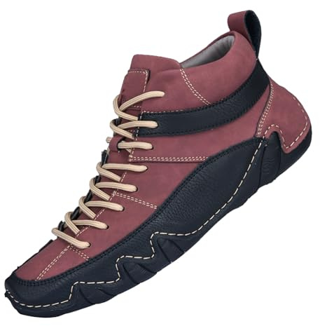 Scarpe da uomo ultra comode, antiscivolo, a piedi nudi, invernali, per camminare, stivali da trekking, impermeabili, scarpe da trekking leggere, scarpe da trekking con lacci, stivali da trekking,