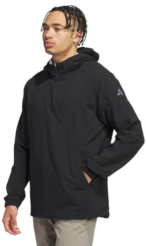 adidas Golf Mens ULT365 1/2 Zip Anorak Jacket - Black - M