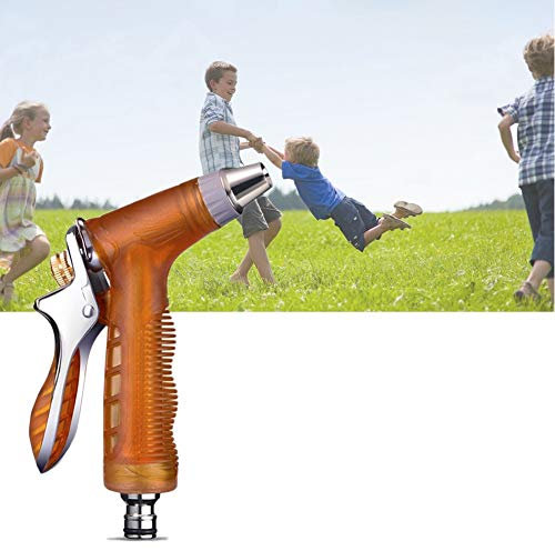 CONGRUI Pistolas de pulverización de manguera para riego de aspersores de jardinería, boquilla de ducha resistente (juego de pistola de agua + tubo de resorte de 40 m)
