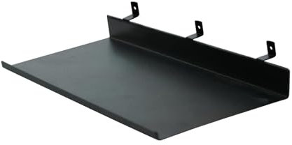 YCBTREE Regal für Akustikpaneele, 40×15cm Schwebende Hängeregal Slatwall Regale Metall Wandregale Akustikpaneele Ablage für Akustikpaneele Lamellen Wandpaneele (40×15cm)