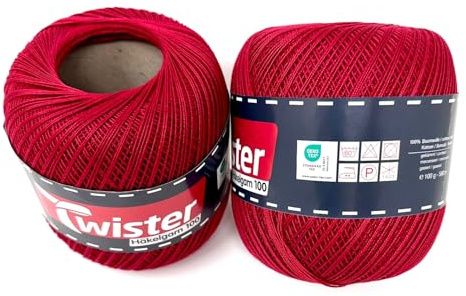 Twister Filato per lavorare a maglia a mano, 2 x 100 g