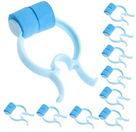 VALICLUD 5 Pinzas Nasales Para Tapones De Hemorragia Nasal Para Con Agente Coagulante Parches Hidrocoloides Pinzas Nasales Color Azul