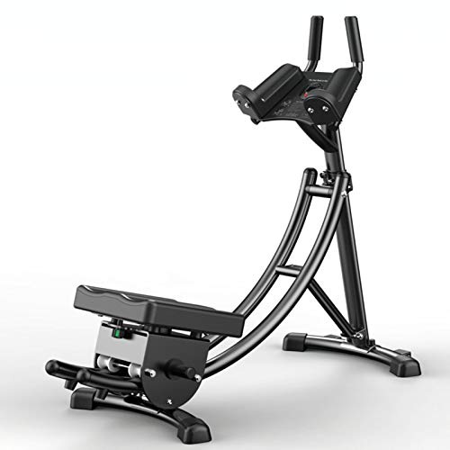 Ab Machine,Abs Workout Equipment for Home Gym, Body Workout Waist Trainer for Women Men,Adjustable Abdominal Cruncher,Foldable Core Abs Exercise Machine with Resistance Bands