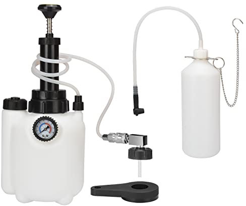 Drado 3L Bremsenentlüftungsgerät, Bremsenentlüfter Auto mit 1L Absaugbehälter und E20 (ø45mm) Adapter Bremsentlüfter für die Meisten EuropäIschen Automodellen