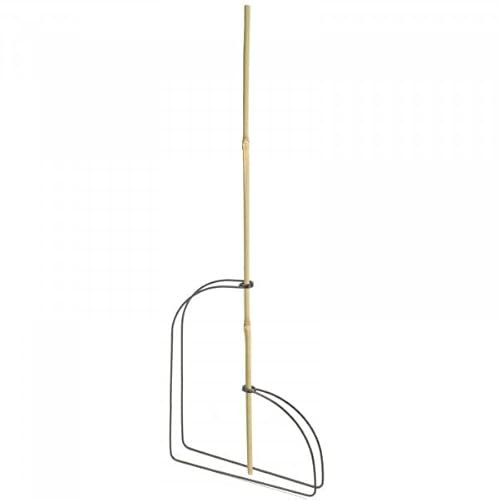 Garden Mile 3 Pcs Grow Bag Supports for Garden Canes Adjustable Single Stem Metal Plant Support Ring Garden Bamboo Cane Connectors for Flowers Fruits Cages