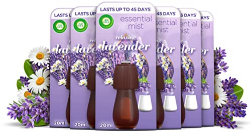 Air Wick |Relaxing Lavender |Essential Mist Refill|20ml | Pack of 6| Lasts up to 270 days