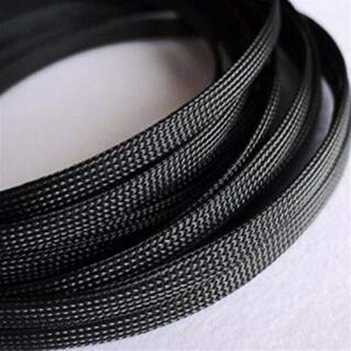 Cable Tidy Sleeves, 1-20M Cable Sleeves 3-100mm Black Snakeskin Mesh Wire Protecting Nylon Tight PET Expandable Insulation Sheathing Braided Sleeves (Color : 1Meter, Size : 6mm)