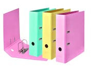 Falken 15081382 PURE Pastell Pappe Ordner für DIN A4, 80mm Breite des Rückens, 285mm Breite x 318mm Länge, 10 Stück