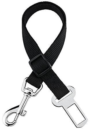 Dog Harness Seat Belt Dog Seat Buckle Clip Car Seat Belt Adjustable Car Harness Restraint Attachment Clip Pet Seat Belt Pet Travel Accessories for Dogs Cats