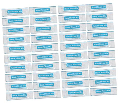 BCOATH 80 Piezas Sal Para Lavado Nasal Sobres Mezcla Para Enjuague Nasal Para Cuidado Nariz Enjuague