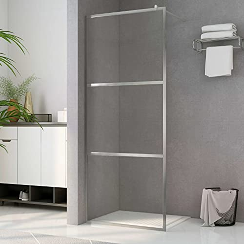 Générique Paroi de Douche à l'italienne à Verre ESG Transparent 90x195 cm,Quincaillerie,Plomberie,Pièces & matériel de plomberie,Pièces de douches,Panneaux de douche-146636