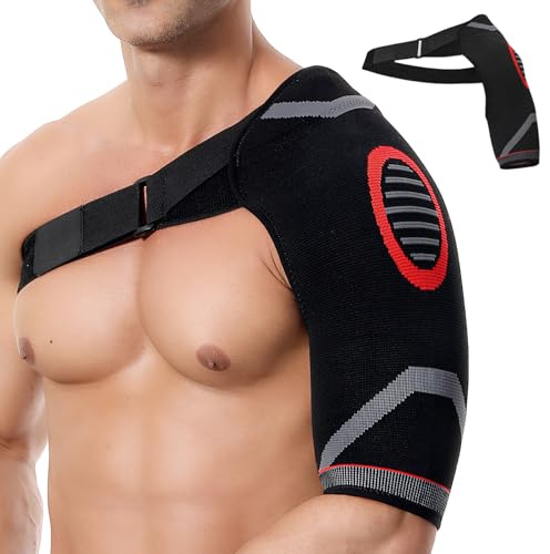 llikknve Shoulder Support Brace for Men & Women，Adjustable Shoulder Brace,Arm Sling Immobilizer for Relieve Pain,Joint Dislocation,Injury