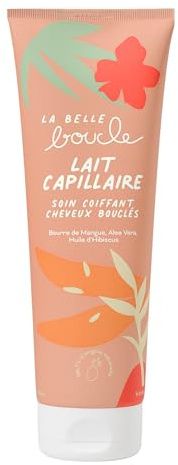 La Belle Boucle – Leche capilar pelo rizado 250 ml – Cuidado de peinado sin aclarado – Hidrata y nutre – Define los rizos – Anti-Frisottis – Textura ligera