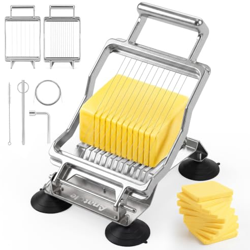 Anatole Commercial Cheese Slicer Butter Cutter for Block Cheese 3/8''&3/4''