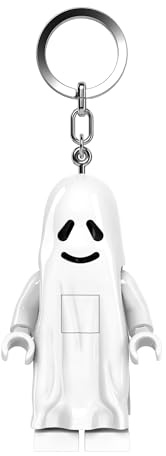 LEGO Iconic Ghost Keychain LED Flashlight Kids Toys Halloween Play - 76 mm Tall Figure - 2 CR2025 batteries included