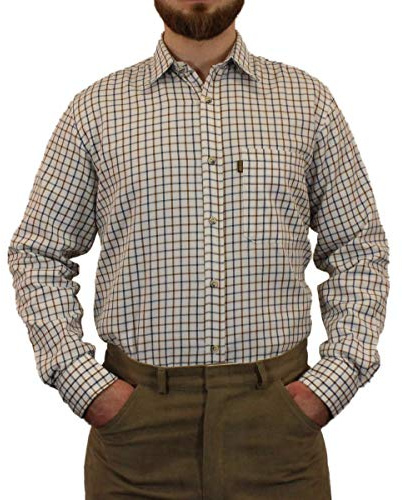 Mens Game Tattersall Long Sleeved Country Check Shirt