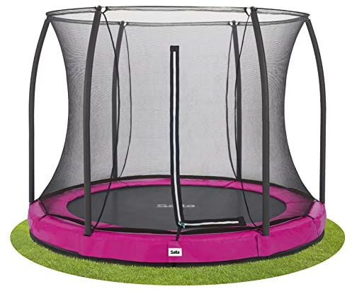 Salta Comfort Edition Ground - Bodentrampolin mit Sicherheitsnetz - ø183cm - Rund - Pink