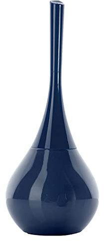 Gedy Adelaide Blu, Misure e Peso: 40,3X16,5X16,5 CM & 0,685 kg, Realizzato in Ceramica, Finitura, Scopino per WC Design di R&S, 2 Anni di Garanzia, Unica