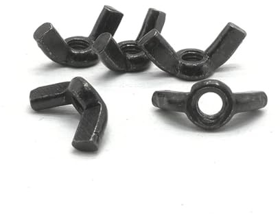10 Stück DIN315 M3 M4 M5 M6 M8 M10 M12 Schwarzer Stahl Flügelmutter Handfeste Flügelmutter(M10)