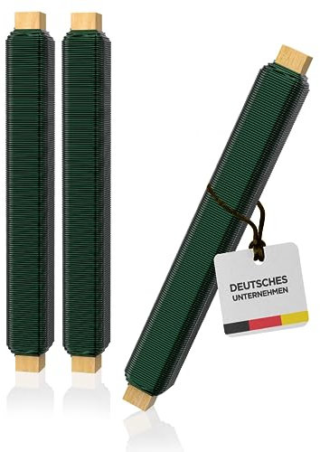 Talvani® Premium Basteldraht 3X | in grün | ø 0,80 mm, 30 m | – Flexibler Blumendraht zum Basteln – Rostfreier Draht, DE Versand – Verbesserter Bindedraht für Pflanzen