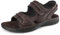 riemot Mens Sandals Leather Mens Sport and Outdoor Shoes Beach Summer Sandles Comfort Fisherman Walking Sandal Brown Size UK 10/EU 44