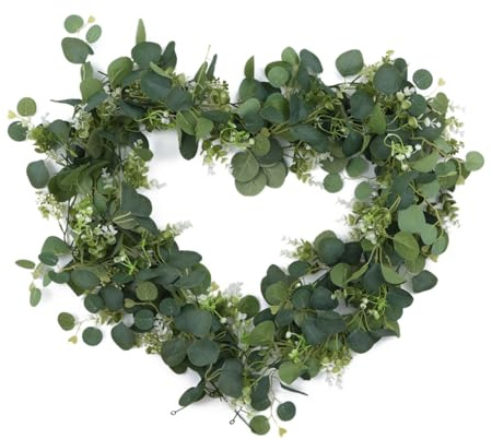 ABCDipper Guirnalda de Hiedra Artificial con Hojas de Eucalipto Verde Enredaderas Falsas Plantas Colgantes para Decoración del Hogar y Bbodas