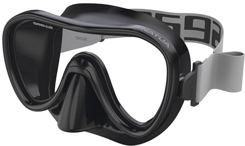SEAC Natua , Máscara de Buceo y Snorkel Monolente en Silicona