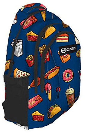 Astro Europa 8422535962462 Rucksack 47 x 31 x 15 cm. Fastfood Mousse Danslabouche, blau