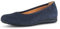 Gabor Damen Klassische Ballerinas, Frauen Flats,Leichte Mehrweite (G),Ballerina-Schuhe,Ballett-Schuhe,Ballet-Flats,flach,Blue,44 EU / 9.5 UK